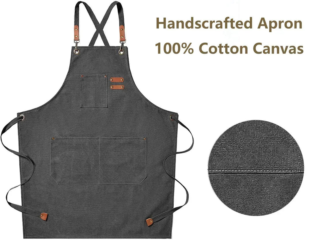 Unisex Lightweight Canvas Apron — Durable Fabric Construction