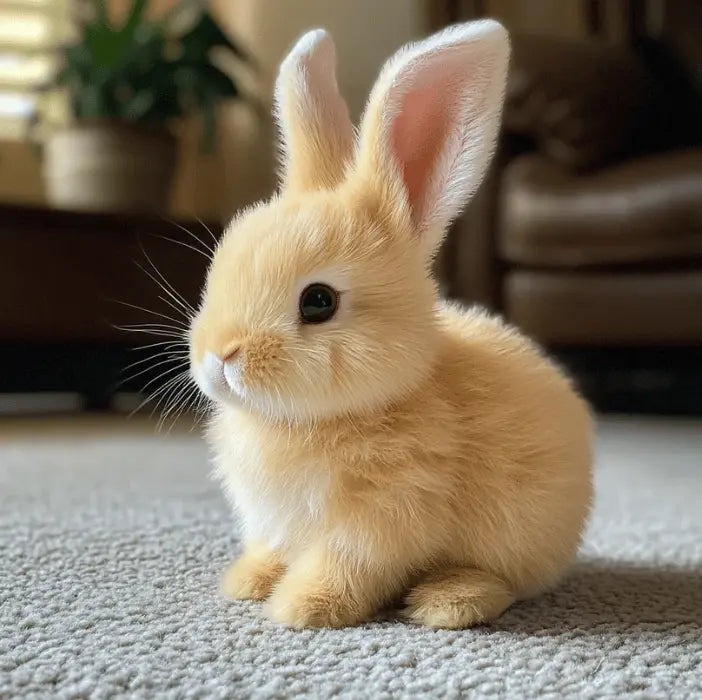 Unisex Realistic Rabbit Toy with Lifelike Movement &amp; Soft Fur