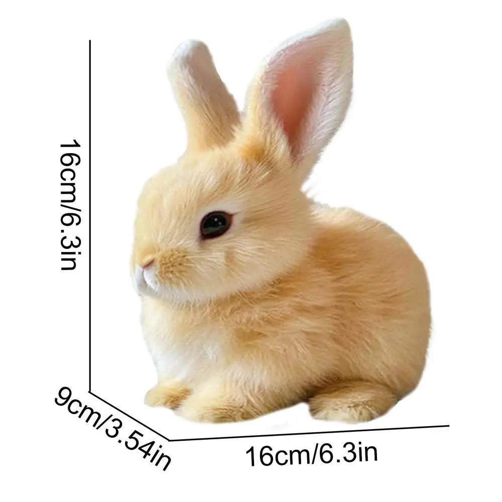Unisex Realistic Rabbit Toy with Lifelike Movement &amp; Soft Fur