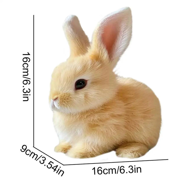 Unisex Realistic Rabbit Toy with Lifelike Movement &amp; Soft Fur