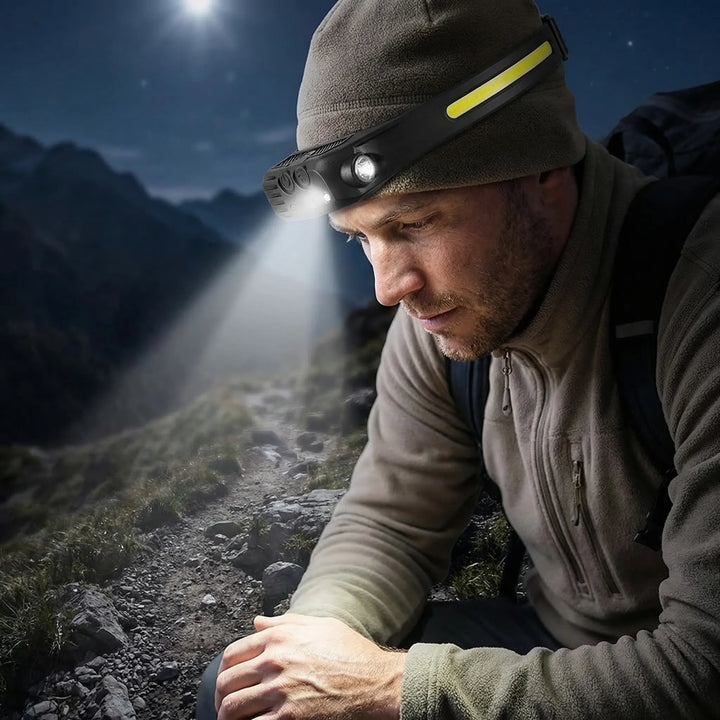 Unisex USB Rechargeable LED Headlamp