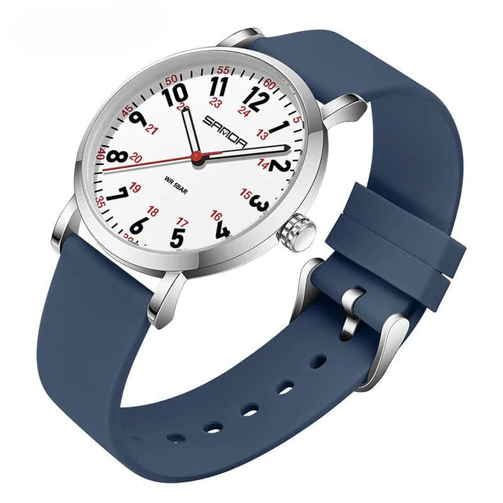 Unisex Waterproof Easy-Read Watch for Healthcare Professionals