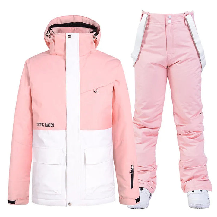 Unisex Waterproof Winter Ski Jacket and Pants Set -30°C Warmth