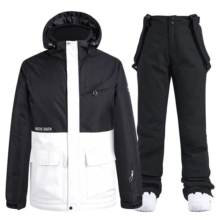 Unisex Waterproof Winter Ski Jacket and Pants Set -30°C Warmth