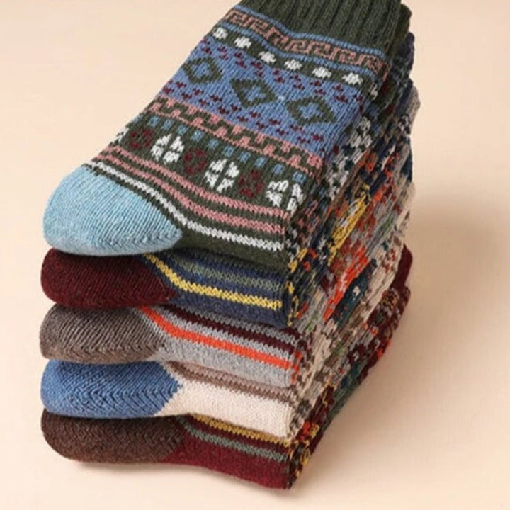 Unisex Winter Socks with Unique Patterns and Breathable Material
