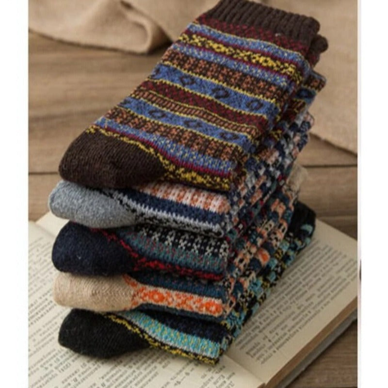 Unisex Winter Socks with Unique Patterns and Breathable Material