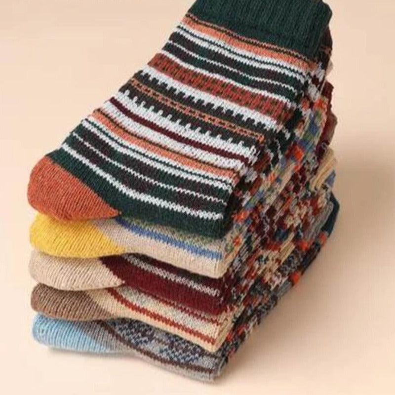 Unisex Winter Socks with Unique Patterns and Breathable Material