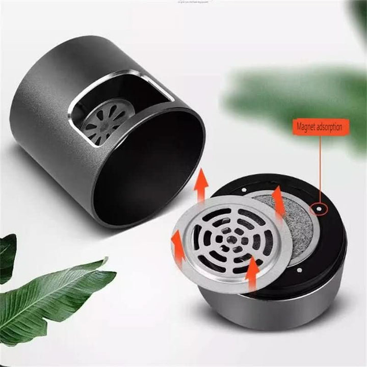USB-Powered Ashtray with HEPA Filter &amp; Ionizer