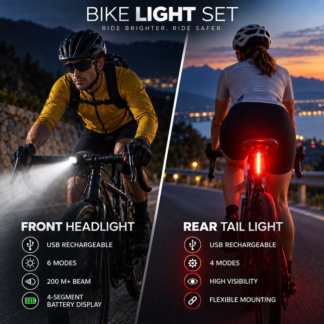 USB Rechargeable Bicycle Lights