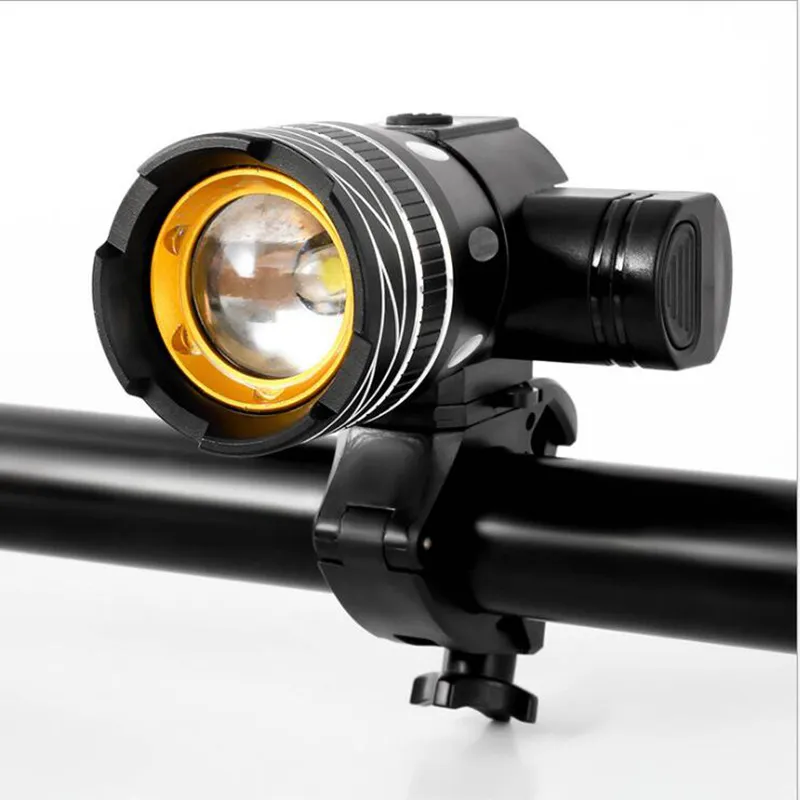 USB Rechargeable LED Bicycle Headlight and Taillight Set for Road and Mountain Bikes