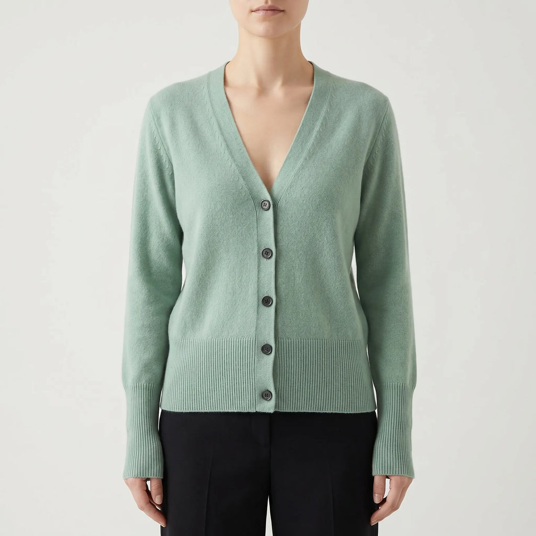 V-Neck Buttoned Cardigan