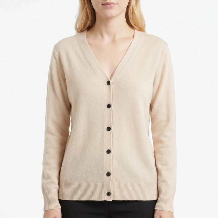 V-Neck Buttoned Cardigan