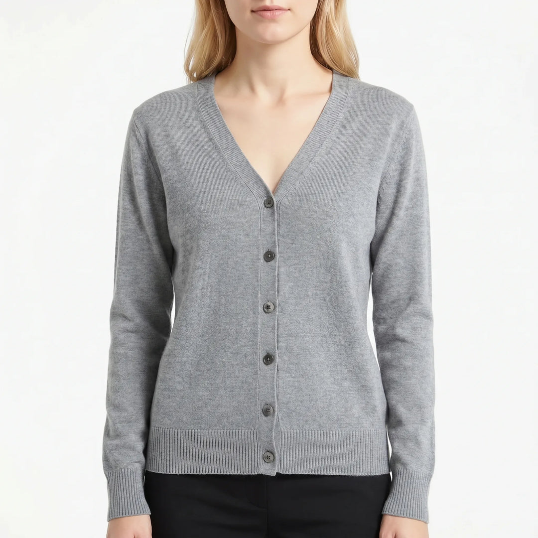 V-Neck Buttoned Cardigan