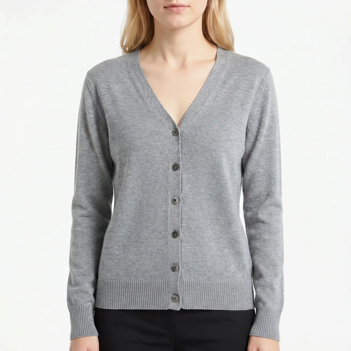 V-Neck Buttoned Cardigan