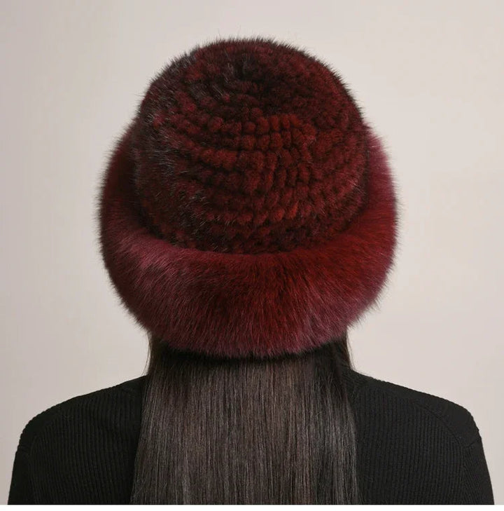 Vellara Mink Fur Hat Luxe Winter Accessory for Cozy Warmth