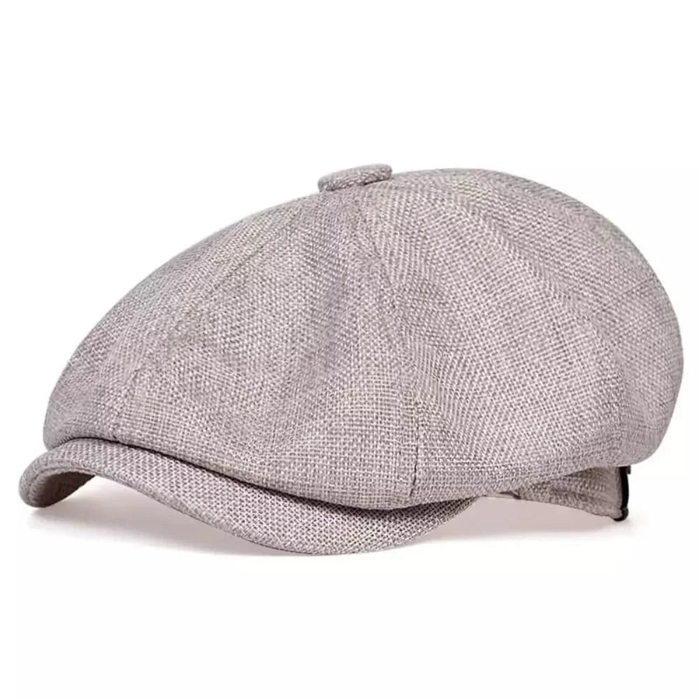 Vintage Flat Cap - Classic Newsboy Cap in Retro Style