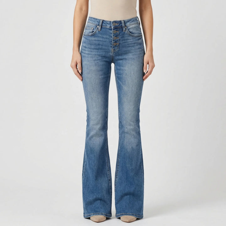 Vintage-Inspired Flare-Leg Jeans - Elisa