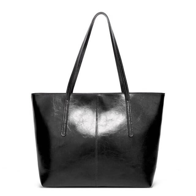 Vintage Leather Style Shopper Bag