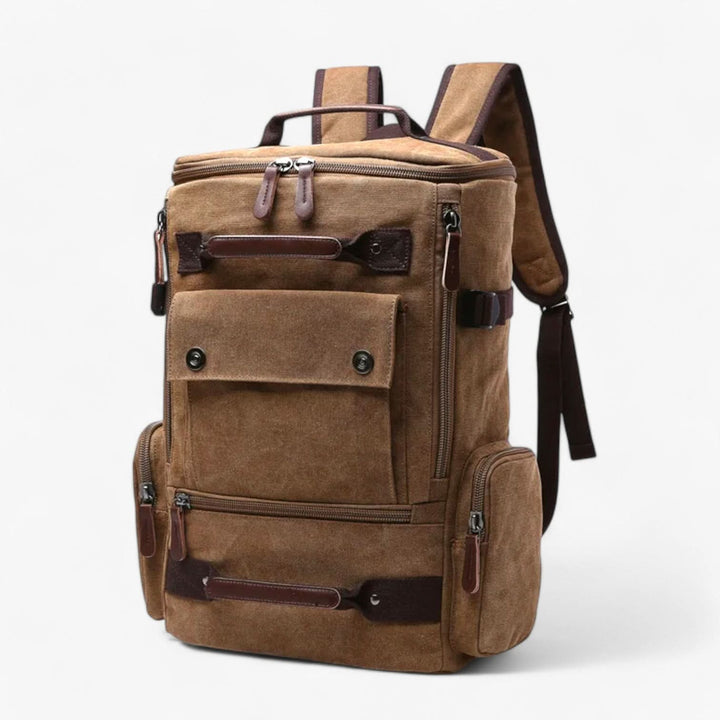 VINTAGECANVAS Backpack – Stylish &amp; Functional with Laptop Compartment for Everyday Use &amp; Adventure