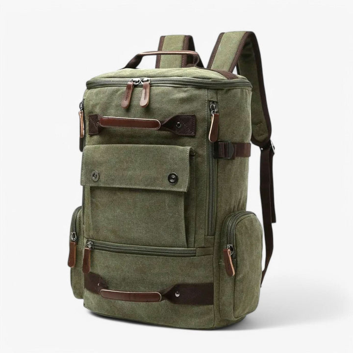 VINTAGECANVAS Backpack – Stylish &amp; Functional with Laptop Compartment for Everyday Use &amp; Adventure