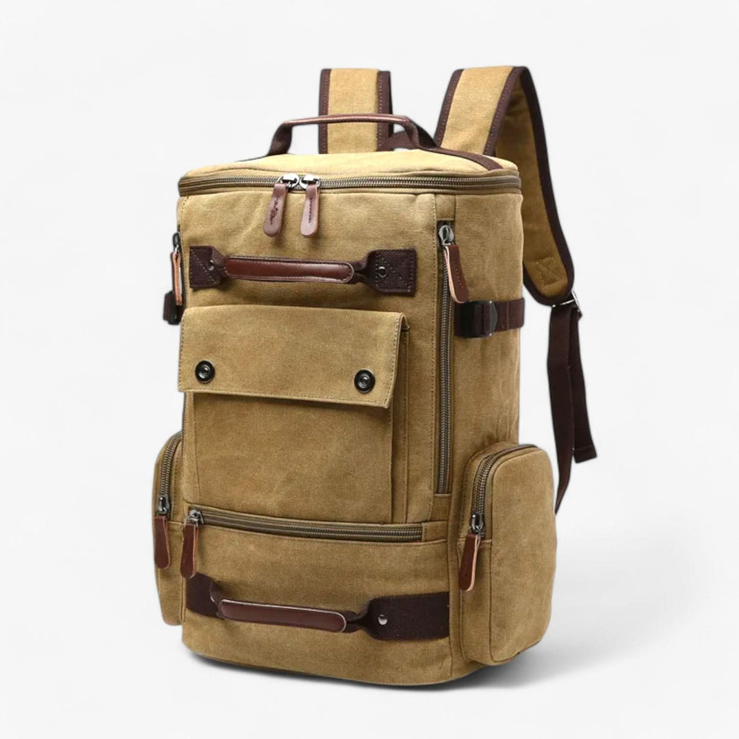 VINTAGECANVAS Backpack – Stylish &amp; Functional with Laptop Compartment for Everyday Use &amp; Adventure