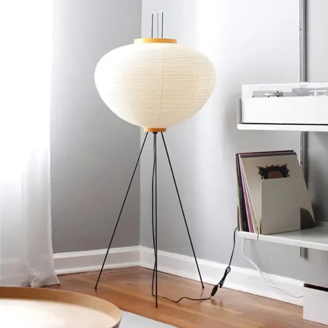 Wabi-Sabi Rice Paper LED Floor Lamp
