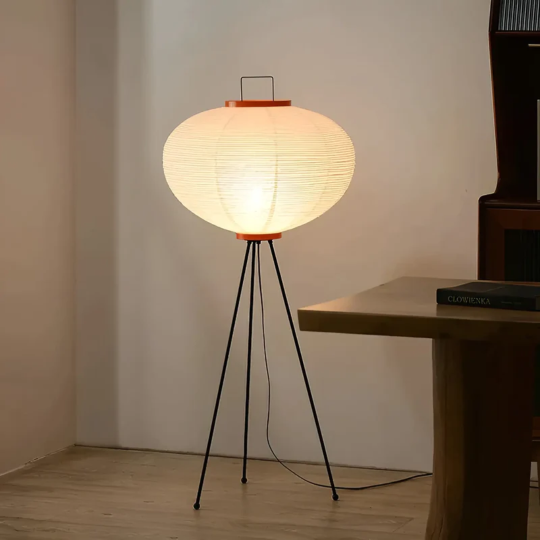 Wabi-Sabi Rice Paper LED Floor Lamp