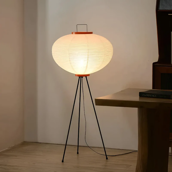 Wabi-Sabi Rice Paper LED Floor Lamp