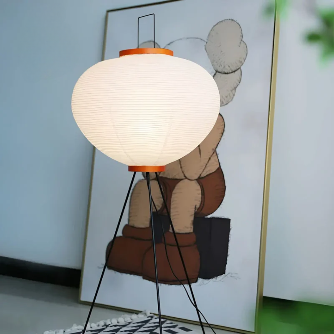 Wabi-Sabi Rice Paper LED Floor Lamp