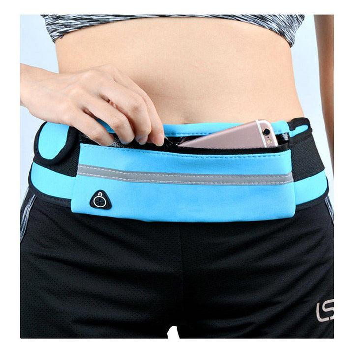 Water-Resistant Running Waist Belt – 1+1 FREE Fitness &amp; Travel Storage Pack
