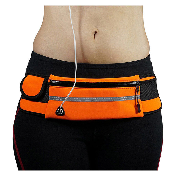 Water-Resistant Running Waist Belt – 1+1 FREE Fitness &amp; Travel Storage Pack