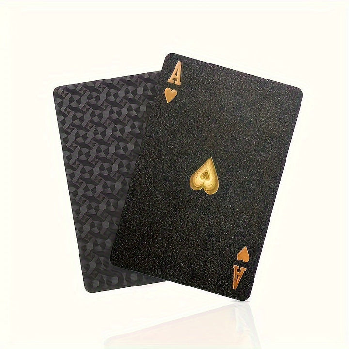 Waterproof &amp; Flexible Black Playing Cards with Storage Box