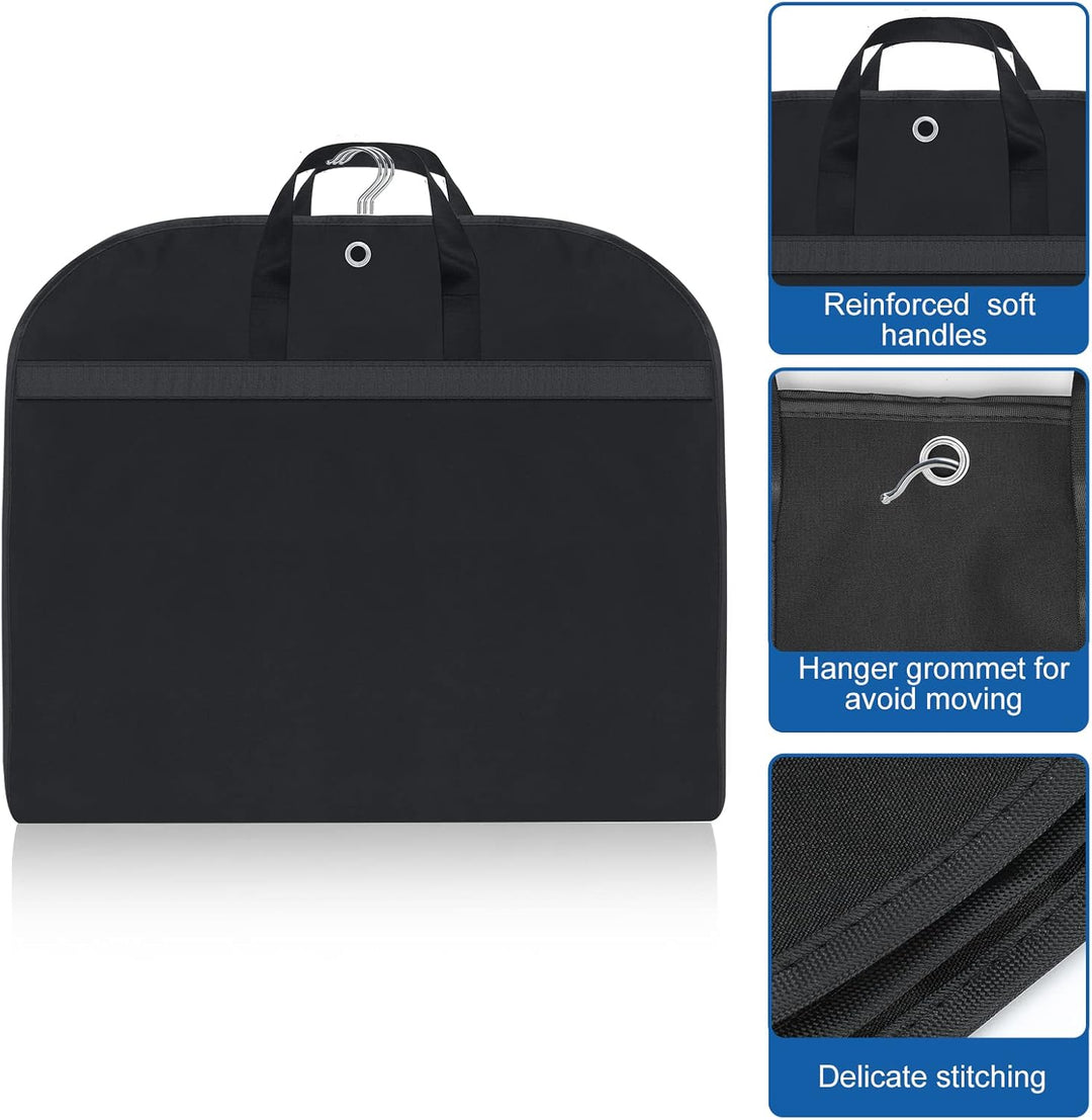 Waterproof Oxford Garment Bag – Suit Cover with Gusset &amp; Pockets (2-Pack)