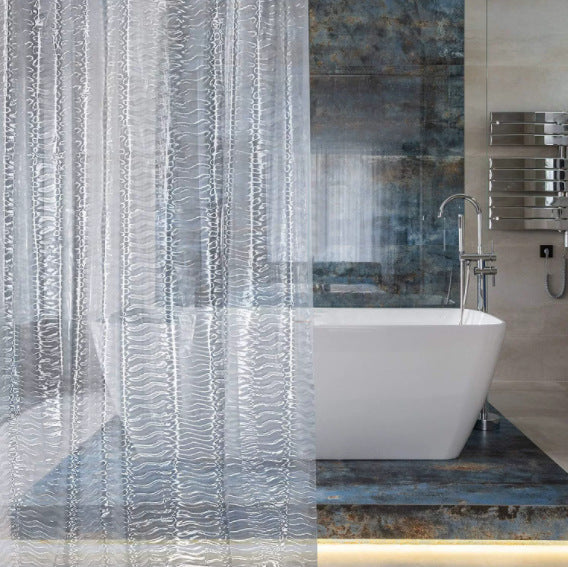 Waterproof Textured Shower Curtain
