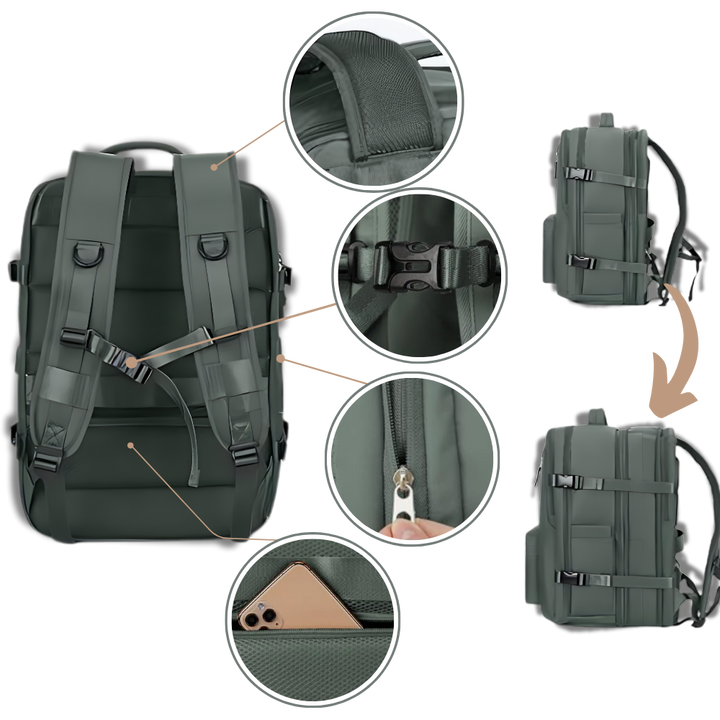Waterproof Travel Backpack with USB