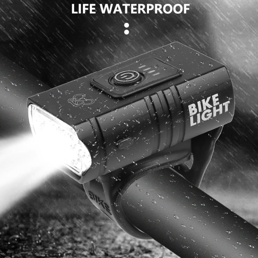 Waterproof USB Rechargeable Front Bike Headlight
