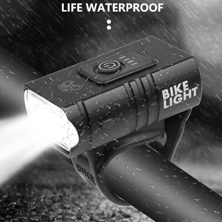 Waterproof USB Rechargeable Front Bike Headlight