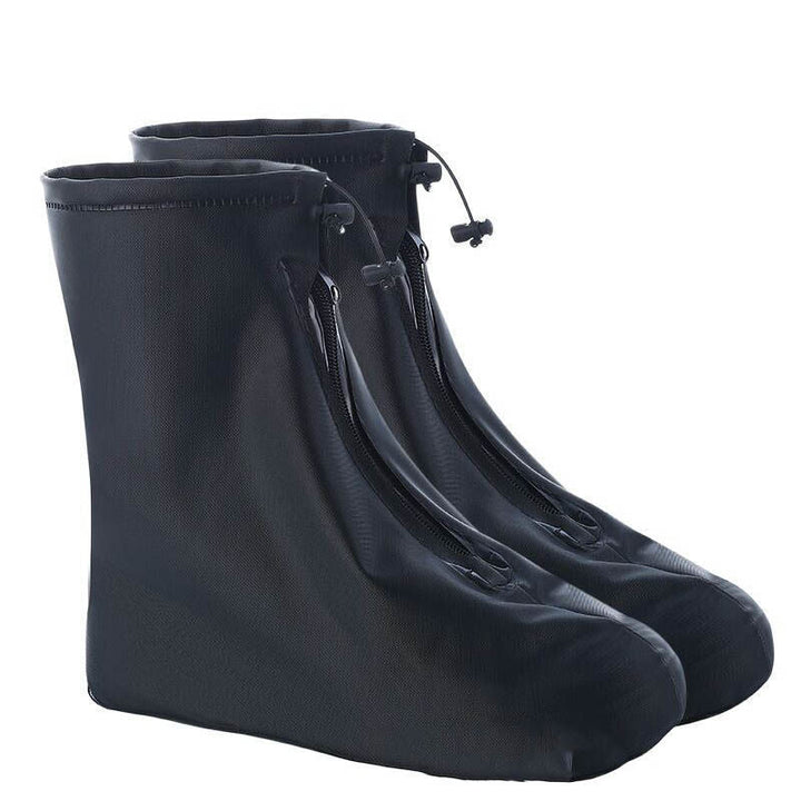 Waterproof Zippered Overshoe Rain Boot Covers with Anti-Slip Sole