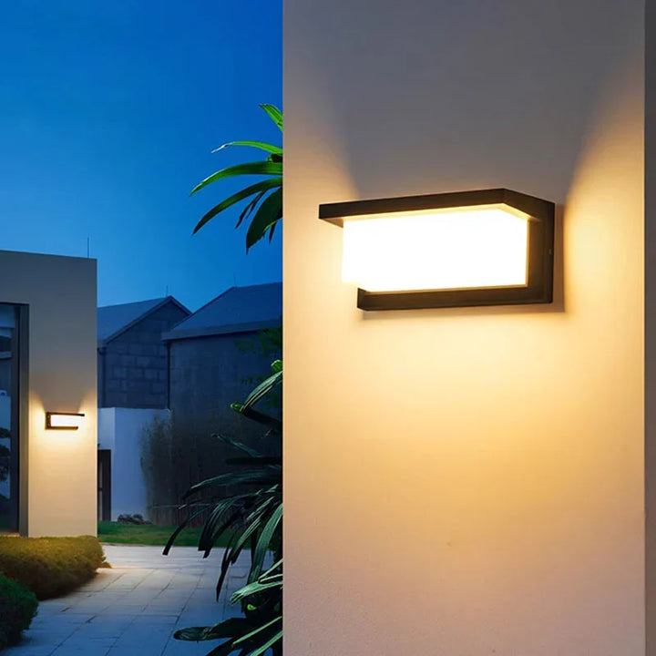 Weatherproof Wall Light with Automatic Light Activation for Entrances, Patios &amp; Pathways
