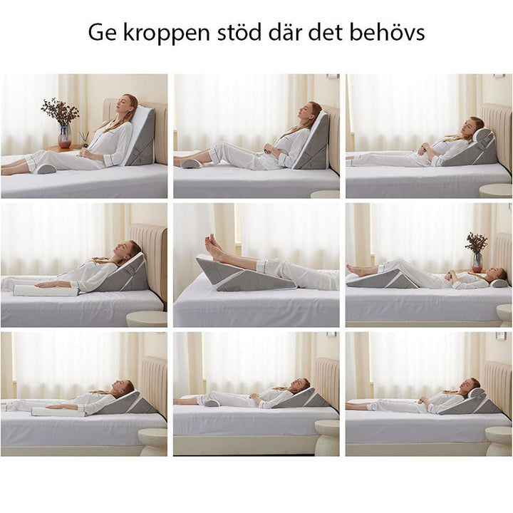 Wedge Pillow Adjustable - Support for Back, Sleep &amp; Rehab