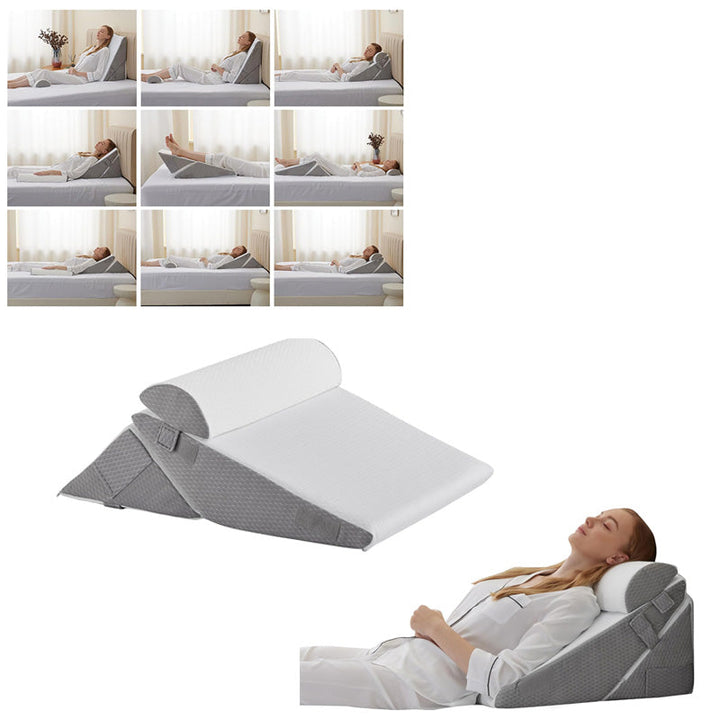 Wedge Pillow Adjustable - Support for Back, Sleep &amp; Rehab
