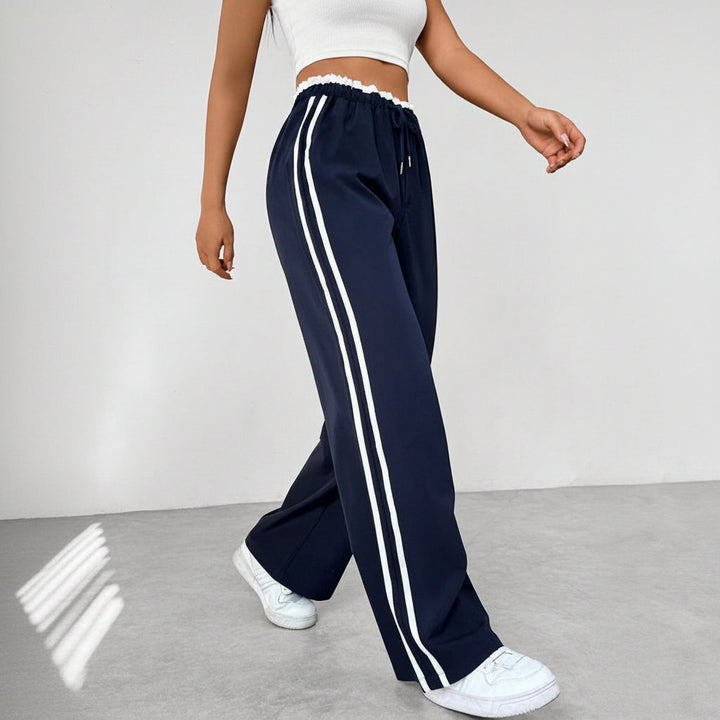 Wide-Leg Sports Pants