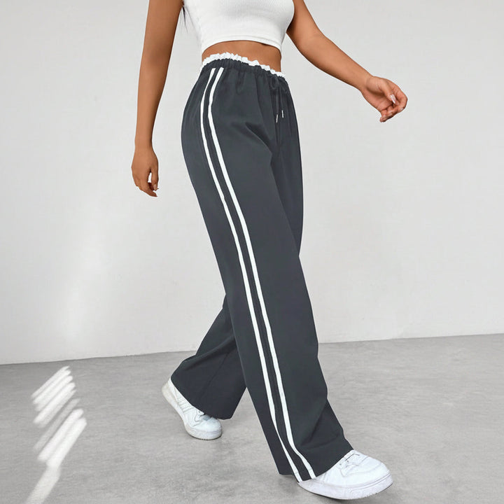 Wide-Leg Sports Pants