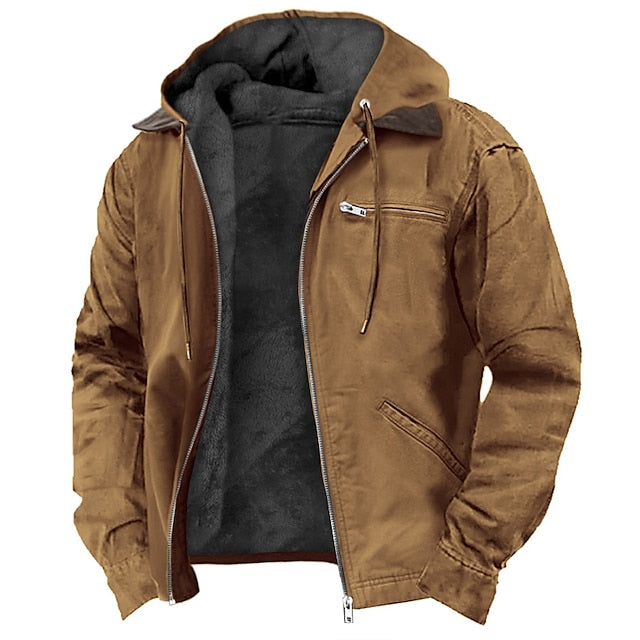 Windproof Outdoor Jacket with Warm Lining