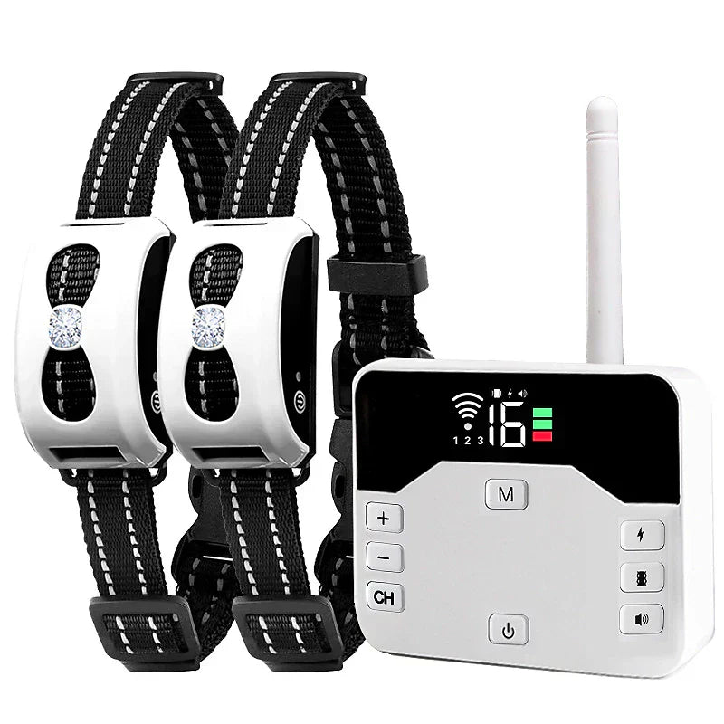 Wireless Fence &amp; Training Collar 2-in-1 - Waterproof &amp; Rechargeable
