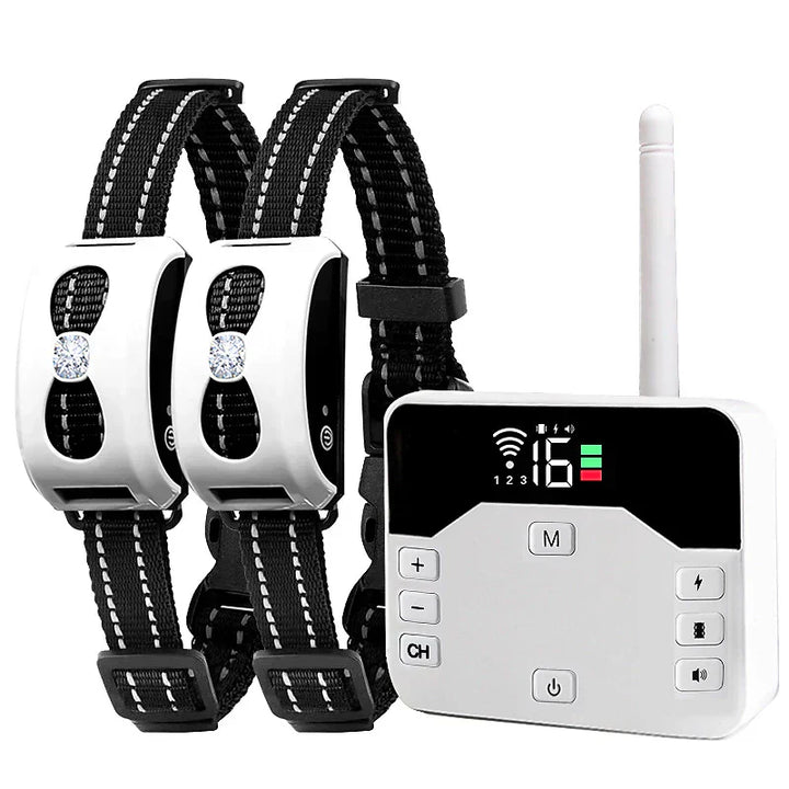 Wireless Fence &amp; Training Collar 2-in-1 - Waterproof &amp; Rechargeable