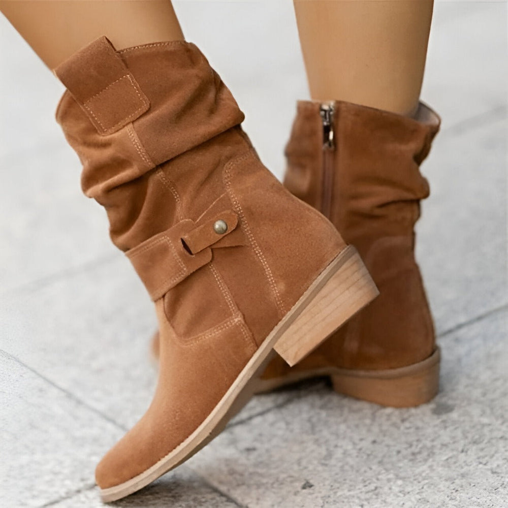 Women's Faux Suede Boots with Plush & Comfort | Niki