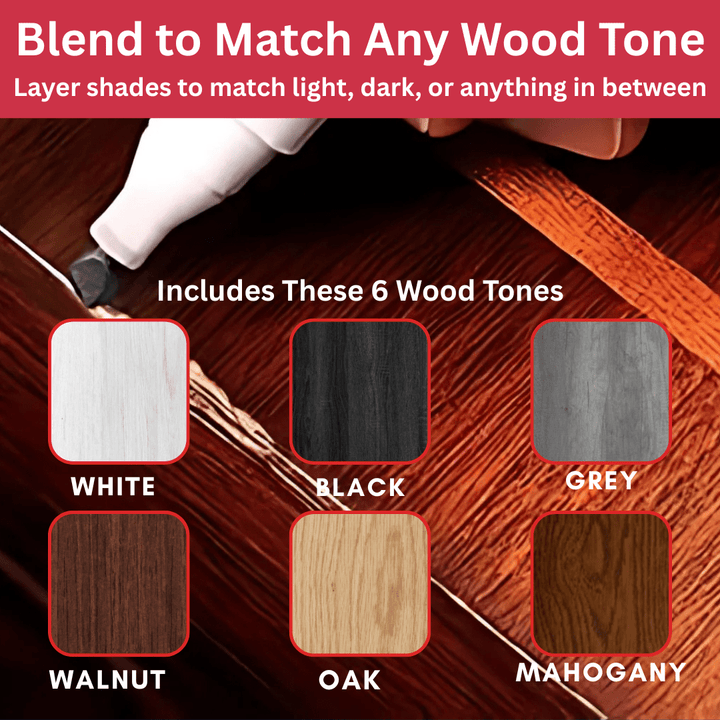Wood Repair Wax Pens - Multi-Color, Easy Application