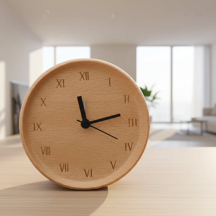WOODMORN – Elegant alarm clock made of beech wood for a stylish home