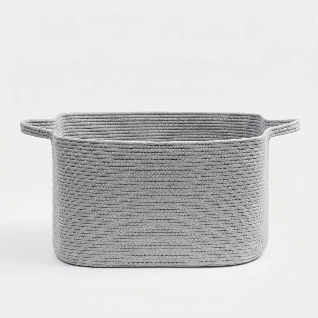 Woven Open Storage Basket with Handles